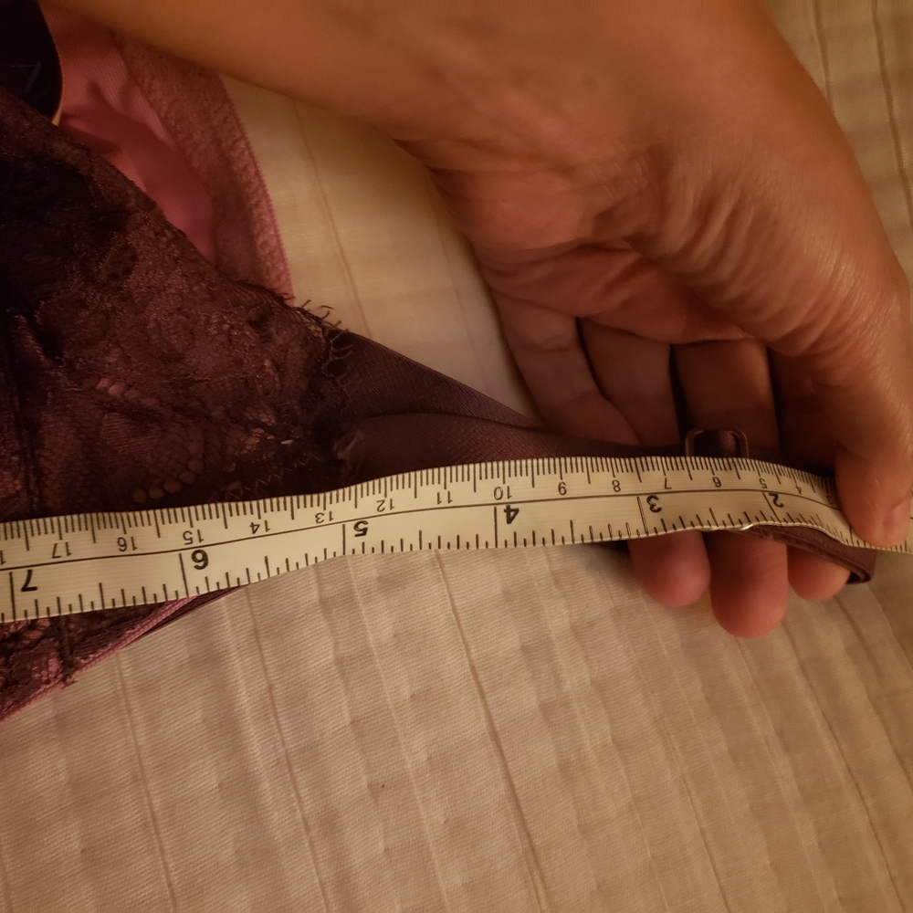 Adore Me Lace Trim Briefs in Mauve Plum